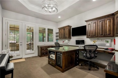 This fabulous custom home built by Starr Homes sits nestled on a on Nicklaus Golf Club At LionsGate in Kansas - for sale on GolfHomes.com, golf home, golf lot