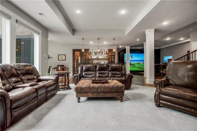 This fabulous custom home built by Starr Homes sits nestled on a on Nicklaus Golf Club At LionsGate in Kansas - for sale on GolfHomes.com, golf home, golf lot