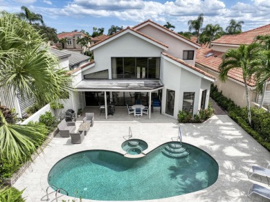 Serene water views frame this totally remodeled and well on Frenchmans Creek Country Club in Florida - for sale on GolfHomes.com, golf home, golf lot