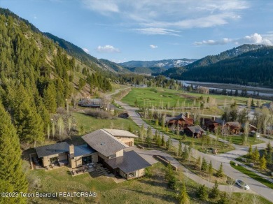 This is quintessential mountain contemporary living at the Snake on Snake River Sporting Club in Wyoming - for sale on GolfHomes.com, golf home, golf lot