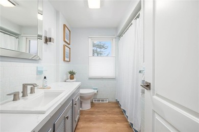 Set in the heart of Warwick Neck, this thoughtfully reimagined on Warwick Country Club in Rhode Island - for sale on GolfHomes.com, golf home, golf lot