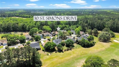 Tee off into the good life at 30 St. Simons Drive! Perfectly on Island West Golf Club in South Carolina - for sale on GolfHomes.com, golf home, golf lot