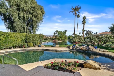 Tranquil and private setting overlooking the PebbleTec pool/spa on Desert Horizons Country Club in California - for sale on GolfHomes.com, golf home, golf lot