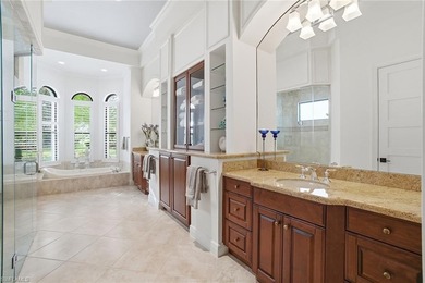 Prepare to experience a residence where timeless craftsmanship on Shadow Wood Preserve in Florida - for sale on GolfHomes.com, golf home, golf lot