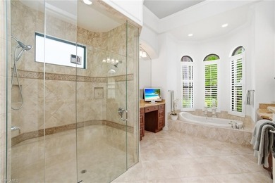 Prepare to experience a residence where timeless craftsmanship on Shadow Wood Preserve in Florida - for sale on GolfHomes.com, golf home, golf lot