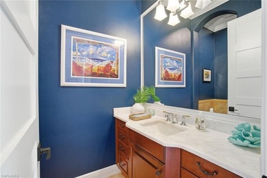 Prepare to experience a residence where timeless craftsmanship on Shadow Wood Preserve in Florida - for sale on GolfHomes.com, golf home, golf lot