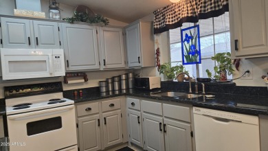 Super-wide 2BR 2BA Den Oversized Garage located in Happy Trails on Great Eagle Golf Club in Arizona - for sale on GolfHomes.com, golf home, golf lot