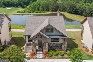 Luxury Craftsman Golf Villa Overlooks the First Tee of The on The Highlands Course at Lake Arrowhead in Georgia - for sale on GolfHomes.com, golf home, golf lot