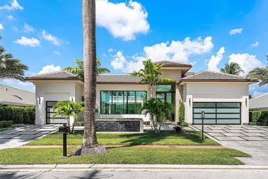 An architectural gem newly constructed in 2024, this on St. Andrews Country Club of Boca Raton in Florida - for sale on GolfHomes.com, golf home, golf lot