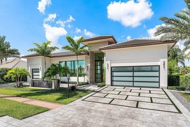 An architectural gem newly constructed in 2024, this on St. Andrews Country Club of Boca Raton in Florida - for sale on GolfHomes.com, golf home, golf lot