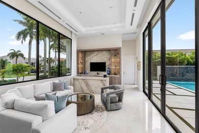 An architectural gem newly constructed in 2024, this on St. Andrews Country Club of Boca Raton in Florida - for sale on GolfHomes.com, golf home, golf lot