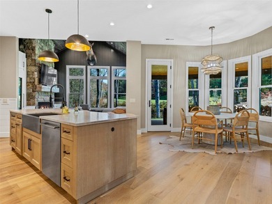 This light-filled mountain home blends modern design with the on Burlingame Country Club in North Carolina - for sale on GolfHomes.com, golf home, golf lot