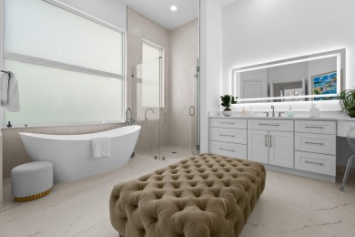 This expanded Montecito model has been completely reimagined on Frenchmans Reserve in Florida - for sale on GolfHomes.com, golf home, golf lot