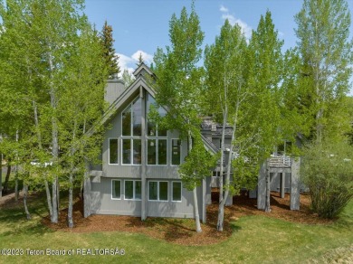 Located at the end of a cul de sac with scenic views across the on Teton Pines Golf Club in Wyoming - for sale on GolfHomes.com, golf home, golf lot