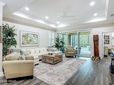 Pool home Alert! Welcome to paradise in this sought-after Key on LPGA International Golf Course in Florida - for sale on GolfHomes.com, golf home, golf lot