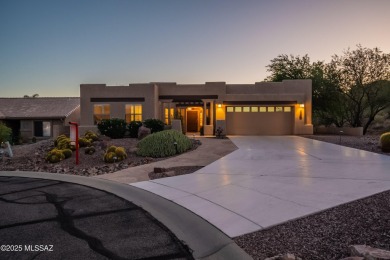 Tucked into a quiet cul-de-sac on an elevated lot, this on Saddlebrooke Golf Course in Arizona - for sale on GolfHomes.com, golf home, golf lot