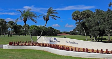 Enjoy peaceful unobstructed views of the lake and golf course on Palm Aire Country Club of Sarasota in Florida - for sale on GolfHomes.com, golf home, golf lot
