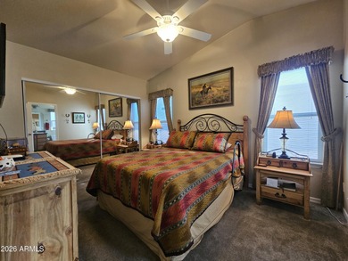 Meticulously maintained 2BD, 2BA home with two storage sheds and on Viewpoint Golf Resort in Arizona - for sale on GolfHomes.com, golf home, golf lot