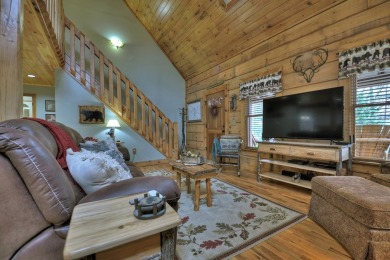 FURNISHED CABIN!!  Charming 3-Bedroom, 3-Bath Log Cabin in the on White Path Golf Club in Georgia - for sale on GolfHomes.com, golf home, golf lot