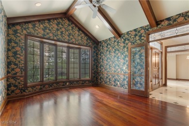 Welcome to this breathtaking brick estate, perfectly positioned on Glenmoor Country Club in Ohio - for sale on GolfHomes.com, golf home, golf lot