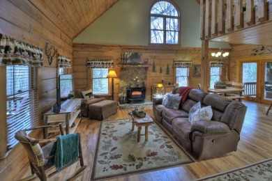 FURNISHED CABIN!!  Charming 3-Bedroom, 3-Bath Log Cabin in the on White Path Golf Club in Georgia - for sale on GolfHomes.com, golf home, golf lot