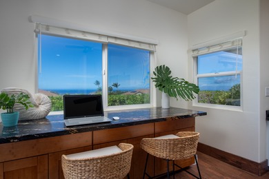 With sweeping 180-degree ocean views and a backdrop of 5 on Waikoloa Village Golf Club in Hawaii - for sale on GolfHomes.com, golf home, golf lot