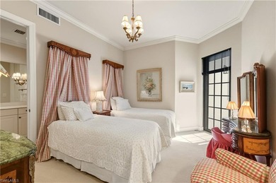 Wake-up to beachfront serenity & panoramic lake views from this on Miromar Lakes Golf Club in Florida - for sale on GolfHomes.com, golf home, golf lot