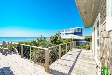 This classic, oceanfront four-bedroom home with an elevator is on The Country Club of the Crystal Coast in North Carolina - for sale on GolfHomes.com, golf home, golf lot