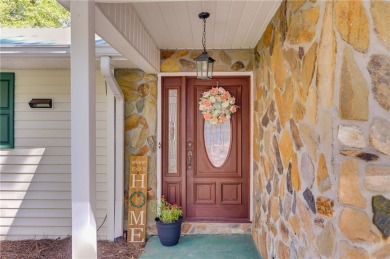 Stunning lake views in a gated community. This beautiful 3 on Fairfield Plantation Golf and Country Club in Georgia - for sale on GolfHomes.com, golf home, golf lot