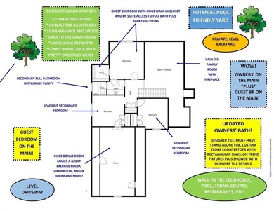 RARE OWNERS' ON MAIN + GUEST BR ON MAIN IN WOODMONT GOLF & on Woodmont Golf and Country Club in Georgia - for sale on GolfHomes.com, golf home, golf lot