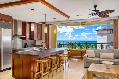 Stunning ocean views await in this spacious, air-conditioned on Ko Olina Golf Club in Hawaii - for sale on GolfHomes.com, golf home, golf lot
