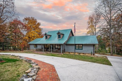 This spectacular 4,776 sf Honest Abe-built log home, standing on Hidden Valley Golf and Country Club in Tennessee - for sale on GolfHomes.com, golf home, golf lot