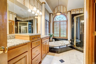 Welcome to a luxurious Mediterranean-style retreat in Fort on Chestnut Hills Golf Club in Indiana - for sale on GolfHomes.com, golf home, golf lot