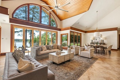 The essence of lakeside luxury is this breathtaking contemporary on MacGregor Downs Country Club in North Carolina - for sale on GolfHomes.com, golf home, golf lot