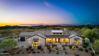 Built in 2021 on 1.73 acres, this contemporary retreat is tucked on Desert Highlands Golf Club in Arizona - for sale on GolfHomes.com, golf home, golf lot