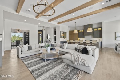 Built in 2021 on 1.73 acres, this contemporary retreat is tucked on Desert Highlands Golf Club in Arizona - for sale on GolfHomes.com, golf home, golf lot