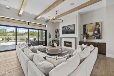 Built in 2021 on 1.73 acres, this contemporary retreat is tucked on Desert Highlands Golf Club in Arizona - for sale on GolfHomes.com, golf home, golf lot