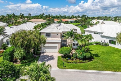 Soaring two-story ceiling heights greet you upon entering this on Polo Club of Boca Raton in Florida - for sale on GolfHomes.com, golf home, golf lot