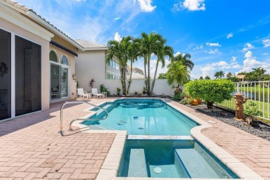 Soaring two-story ceiling heights greet you upon entering this on Polo Club of Boca Raton in Florida - for sale on GolfHomes.com, golf home, golf lot