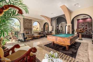 Discover this awe-inspiring, custom Pinnacle Canyon home sitting on The Estancia Club in Arizona - for sale on GolfHomes.com, golf home, golf lot