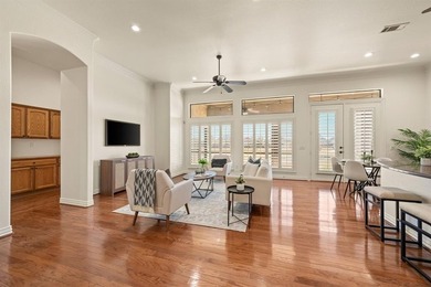 Experience elevated living in this stunning single-story home on Wildhorse Golf Club of Robson Ranch in Texas - for sale on GolfHomes.com, golf home, golf lot