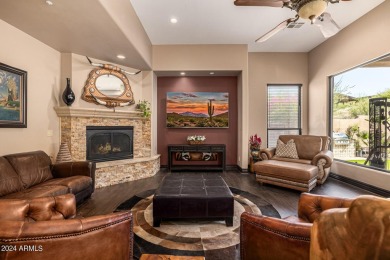 Discover this awe-inspiring, custom Pinnacle Canyon home sitting on The Estancia Club in Arizona - for sale on GolfHomes.com, golf home, golf lot