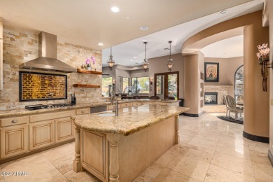 Discover this awe-inspiring, custom Pinnacle Canyon home sitting on The Estancia Club in Arizona - for sale on GolfHomes.com, golf home, golf lot