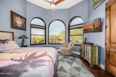 Discover this awe-inspiring, custom Pinnacle Canyon home sitting on The Estancia Club in Arizona - for sale on GolfHomes.com, golf home, golf lot