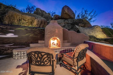 Discover this awe-inspiring, custom Pinnacle Canyon home sitting on The Estancia Club in Arizona - for sale on GolfHomes.com, golf home, golf lot