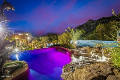 Discover this awe-inspiring, custom Pinnacle Canyon home sitting on The Estancia Club in Arizona - for sale on GolfHomes.com, golf home, golf lot