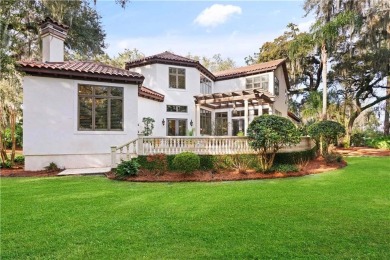 This stunning Mediterranean home is well located overlooking the on Sea Island Golf Club in Georgia - for sale on GolfHomes.com, golf home, golf lot