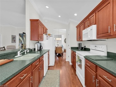 Enjoy resort-style living in this furnished 2 bedroom + den, 2 on Colonial Country Club in Florida - for sale on GolfHomes.com, golf home, golf lot