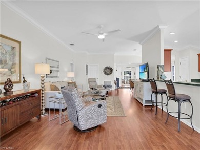 Enjoy resort-style living in this furnished 2 bedroom + den, 2 on Colonial Country Club in Florida - for sale on GolfHomes.com, golf home, golf lot