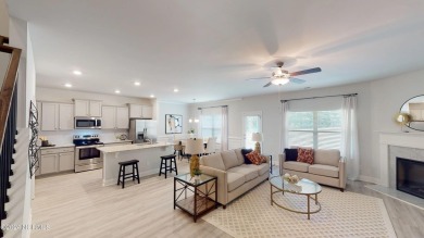 Check out this sought-after floorplan backing up to the on Harbour Point Golf Club in North Carolina - for sale on GolfHomes.com, golf home, golf lot